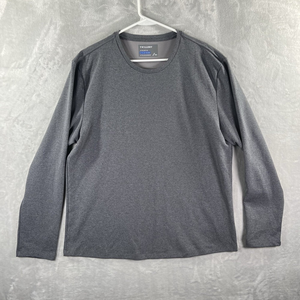 Twillory Shirt men's 2XL Performance Long Sleeve Crew Neck Pullover Athleisure